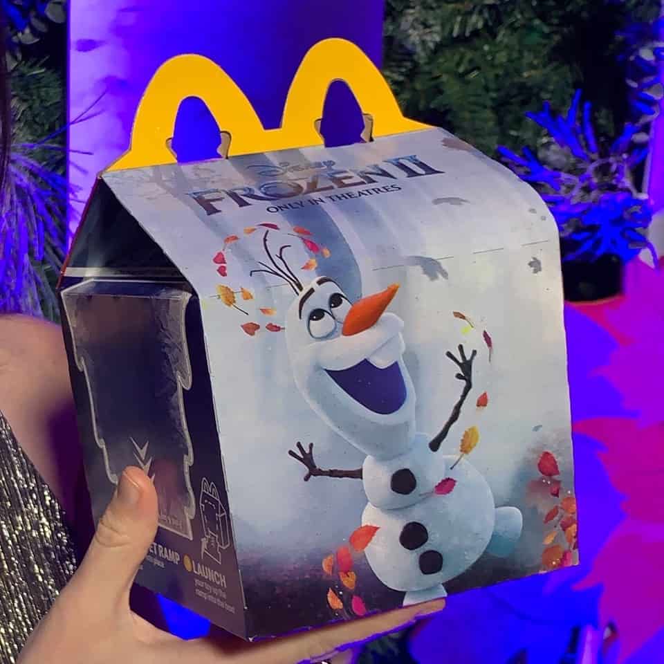 Frozen 2 premiere mcdonalds happy meals