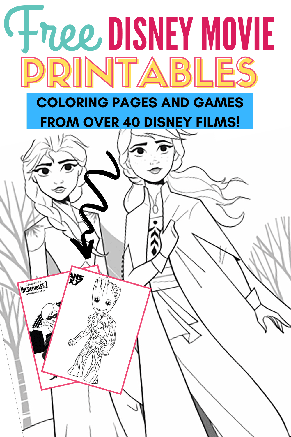 Free Printable Disney Coloring Pages and Games from 40 ...